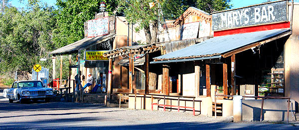 Street scene, Los Cerrillos, New Mexico
